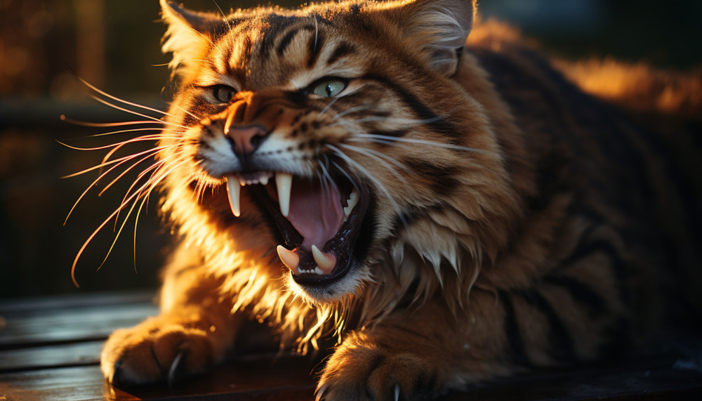 Comment se manifeste le syndrome du tigre chez le chat ?
