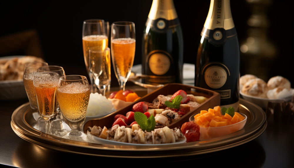 Que servir à manger pour accompagner une bouteille de champagne ?